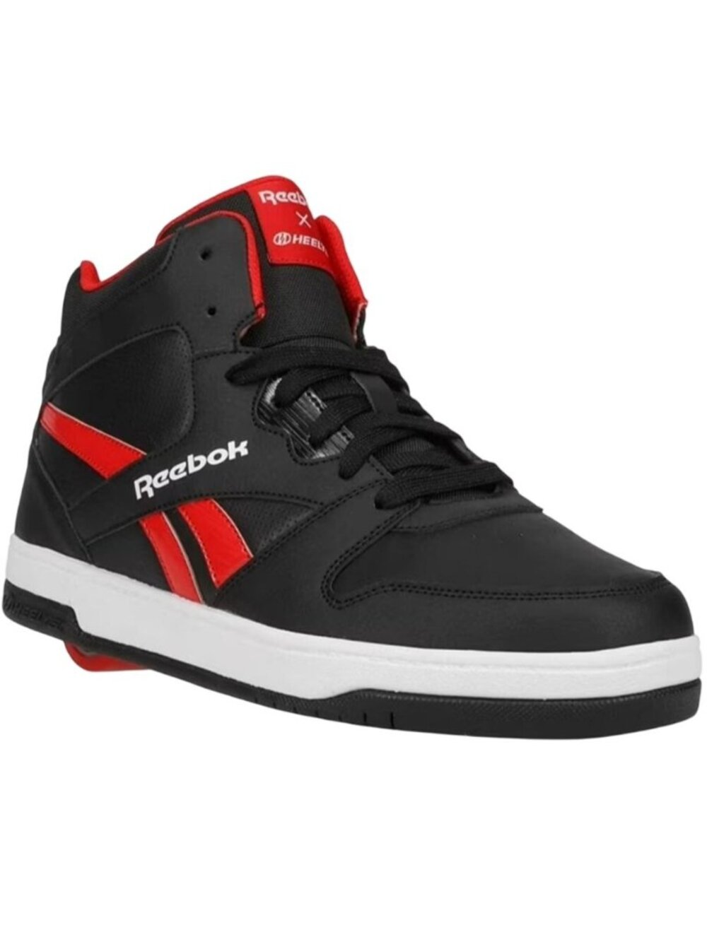 Reebok X Heelys Youth Kids BB4500 Mid Top Wheels Skate Sneaker Shoes Size 3 Boys